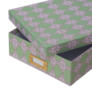 Romarong Loko Green Lidded Portfolio Box