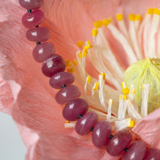 Kadi Pink Oval Cabochon Sapphire Necklace