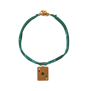 The Cord Charm Bracelet | Palm Green