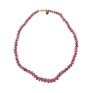 Kadi Pink Oval Cabochon Sapphire Necklace