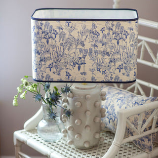 Tropicalia | Porcelain Blue Oblong 16" Lampshade