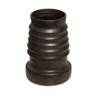 Talli Handmade Black Ceramic Vase | Large