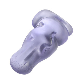 Ice Blue Hippo Paperweight