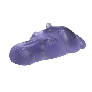 Ice Blue Hippo Paperweight