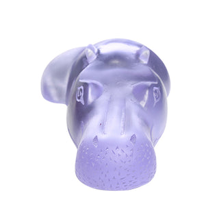 Ice Blue Hippo Paperweight