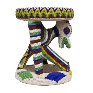 Bamileke Beaded Stool XII