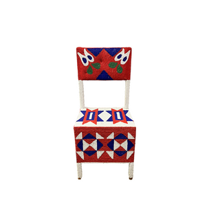 Yoruba Beaded Throne Chair V