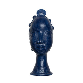 Zaffre Blue | Lobi Head with Bantu Knots