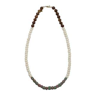 Loma Chevron Green Beads Necklace