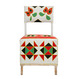 Yoruba Beaded Throne Chair II