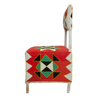 Yoruba Beaded Throne Chair II