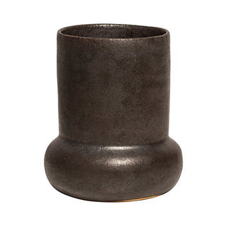 Savanes Handmade Black Ceramic Vase | Medium